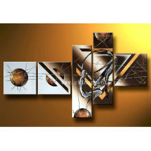 Abstract 5 panels Handpainted Oil Painting